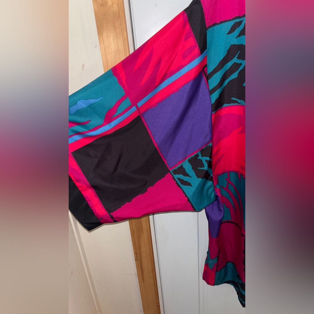 EGO Vintage Multicolor Women's Kimono Jacket - Picture 3 of 5